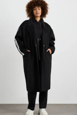 Wool Blend Long Line Coat 773