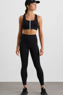 Zip Front Logo Mesh Bra 329