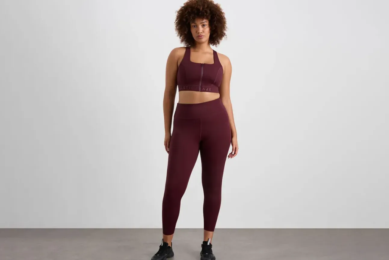 Zip Front Logotape Sports Bra 319