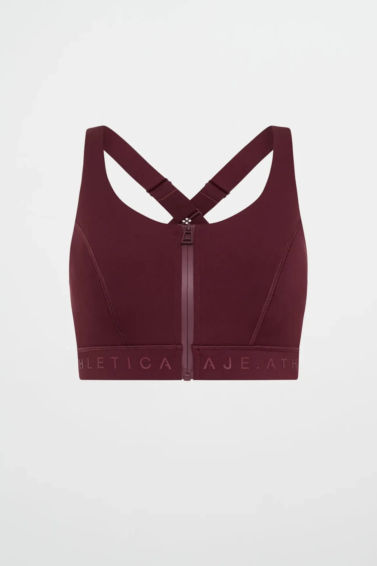 Zip Front Logotape Sports Bra 319