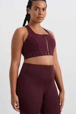 Zip Front Logotape Sports Bra 319